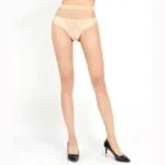 Bisque Butterfly Collants transparents sans entrejambe pour femme