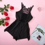 Svart spets sexig babydoll översikt