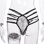 Halter Lace Bra Sexy Lingerie Set pikkuhousut takaisin yksityiskohdat