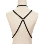 Hollow Strap Cupless Cage Bra Back View