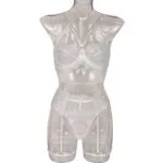 Lace Sexy Bridal Bra Set Front Show
