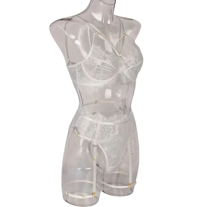Lace Sexy Bridal Bra Set Site View
