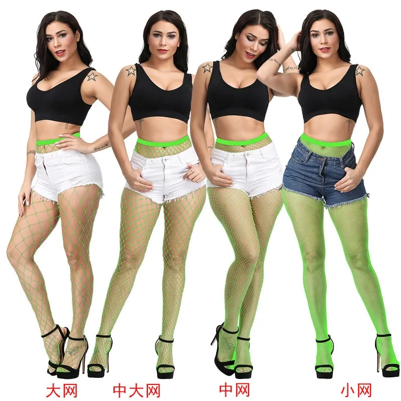 Lime Fashion Classic Super Stretch Fishnet Pantyhose Lime Fashion Classic Super Stretch -verkkosukkahousut