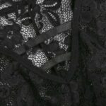 Mehrfarbige transparente sexy Teddys mit Spitze und Blumenrückseite