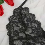 Mehrfarbige transparente sexy Teddies-BH-Details mit Blumenspitze