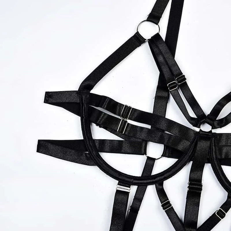 Sexy Cutout Body Sculpting Strappyb Teddy Suit Bra Details