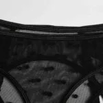 Conjunto de sujetador de lunares de malla transparente Detalles de panty_9_11zon Conjunto de sujetador de lunares de malla transparente Detalles de panty