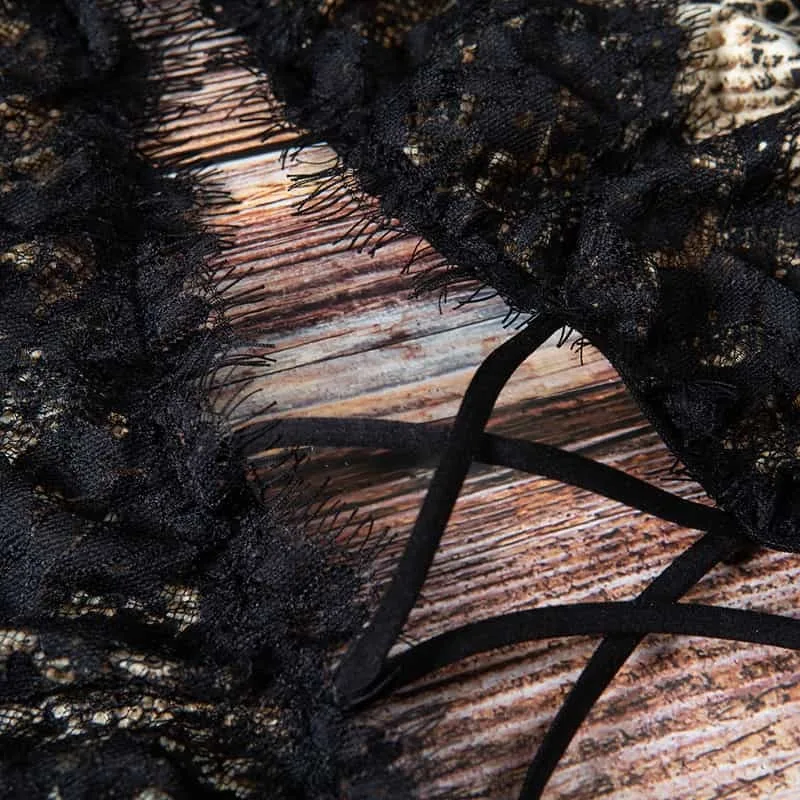 Snake Deep-v Open Cup Teddy Suit Belt Details