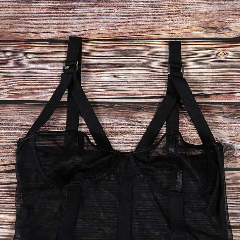 Strap Perspective Sling Mesh Chemise Bra Details Strap Perspective Sling Mesh Chemise BH-detaljer