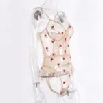 Transparent Embroidered Sexy Teddies For Women Site View