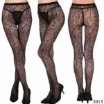 Vertical Strip Retro ontot pitsiset sukkahousut 3013