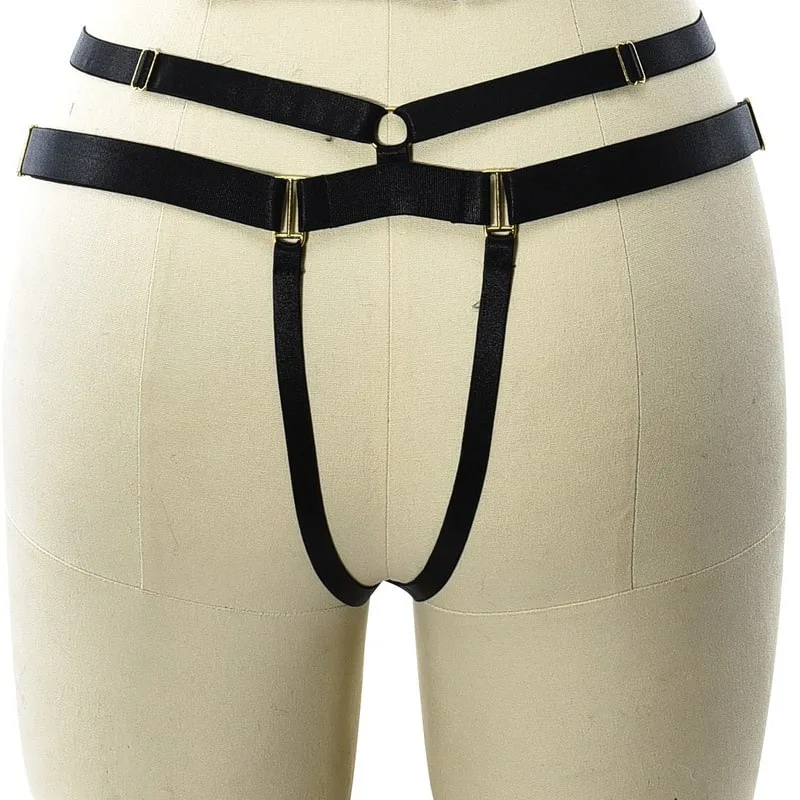 Wholesale Wire Harness Straps Cutout Harness Underwear Back View
