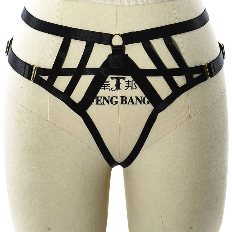 Wholesale Wire Harness Straps Cutout Harness Underwear Front View