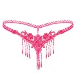 Deep Pink Sexy Tupsu Brodeerattu Pearl Micro Thong Deep Pink Sexy Tupsu Brodeerattu Pearl Micro Thong