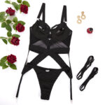 Black Dark Style Sexy Lingerie-All Set Show Black Dark Style Sexy Lingerie-All Set Show