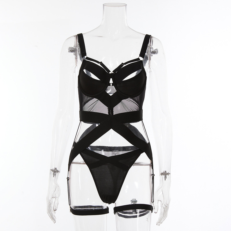 Black Dark Style Sexy Lingerie-Front Show Black Dark Style Sexy Lingerie-Front Show