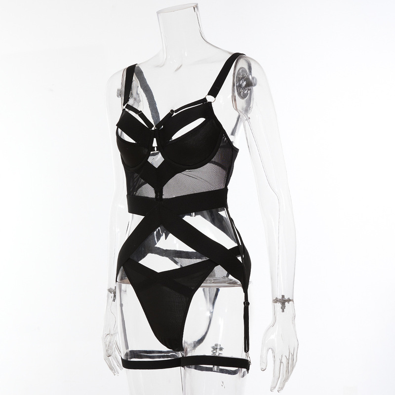 Black Dark Style Sexy Lingerie-Side Show Black Dark Style Sexy Lingerie-Side Show