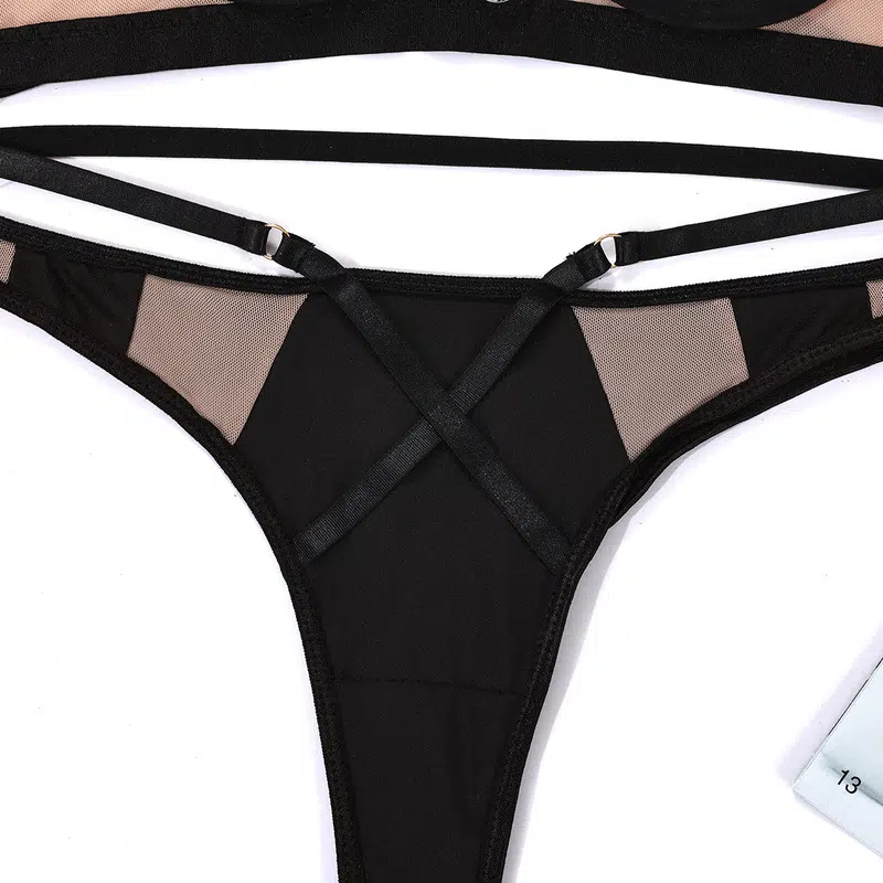 Black Mesh Splicing See-through Sexy Underwear Sexy Suit-Panties View Black Mesh Splicing See-through Sexy Underwear Sexy Suit-Culotte Voir