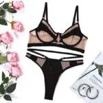 Black Mesh Splicing See-through Sexy Underwear Sexy Suit-Set Show Black Mesh Splicing See-through Sexy Underwear Sexy Suit-Set Show