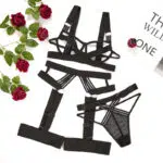 Black Ultra Sexy Garter Belt Bra Panty Set Set Details Black Ultra Sexy Garter Belt Bra Panty Set Set Details