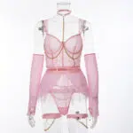 Pink Sexy Pure Desire Mädchen Unterwäsche Sexy Anzug-Vorderansicht