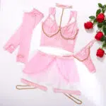 Pink Sexy Pure Desire Girls Unterwäsche Sexy Anzug-Set Details