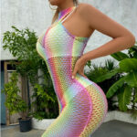 Vestido Bodystocking Stunner Iridescente Vista do Local