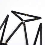 Conjunto de sujetador Leopard Exposure con detalles de cuello halter