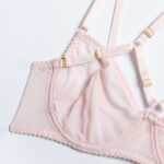Mesh Halter Neck Bra & Panty Set with Elastic Band Bra. Details