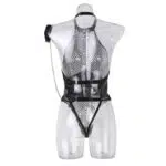 Chic kædehalshåndjern Sexet jumpsuit med åben ryg - Engros Lingeri set bagfra
