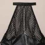 Chic Chain Neck Håndjern Sexet Jumpsuit med åben ryg - Engros Lingeri Halsdetaljer