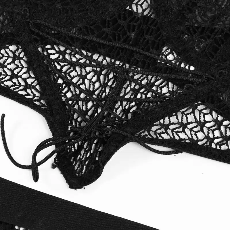Conjunto moderno de falda larga con abertura lateral y sujetador con cordones Detalles de bustier