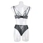 Chic Sexig Underkläder Mesh BH Set med Cross Hollow Trosa - Partihandel Underkläder Bakifrån Chic Sexig Underkläder Mesh BH Set med Cross Hollow Trosa - Partihandel Underkläder Bakifrån