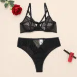 Chic Sexig Underkläder Mesh BH Set med Cross Hollow Trosa - Partihandel Underkläder översikt Chic Sexig Underkläder Mesh BH Set med Cross Hollow Trosa - Partihandel Underkläder översikt