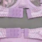 Conjunto de mujeres al por mayor de lencería sexy de nuevo estilo con detalles florales en la parte posterior del sujetador con bordado