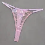 Conjunto de lencería sexy para mujer, nuevo estilo, venta al por mayor, con pantalón bordado floral, espectáculo