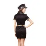 Großhandel Sexy Polizistin Kostüm Cosplay Damenanzug Rückansicht