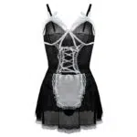 Vestido De Tirantes De Traje De Mucama De Malla Transparente al por mayor