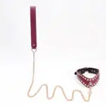 Red Wholesale Submissive Starter Kit with Rivet Design leath