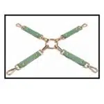 Atacado tudo o que você precisa de detalhes cruzados do kit de bondage de couro colorido