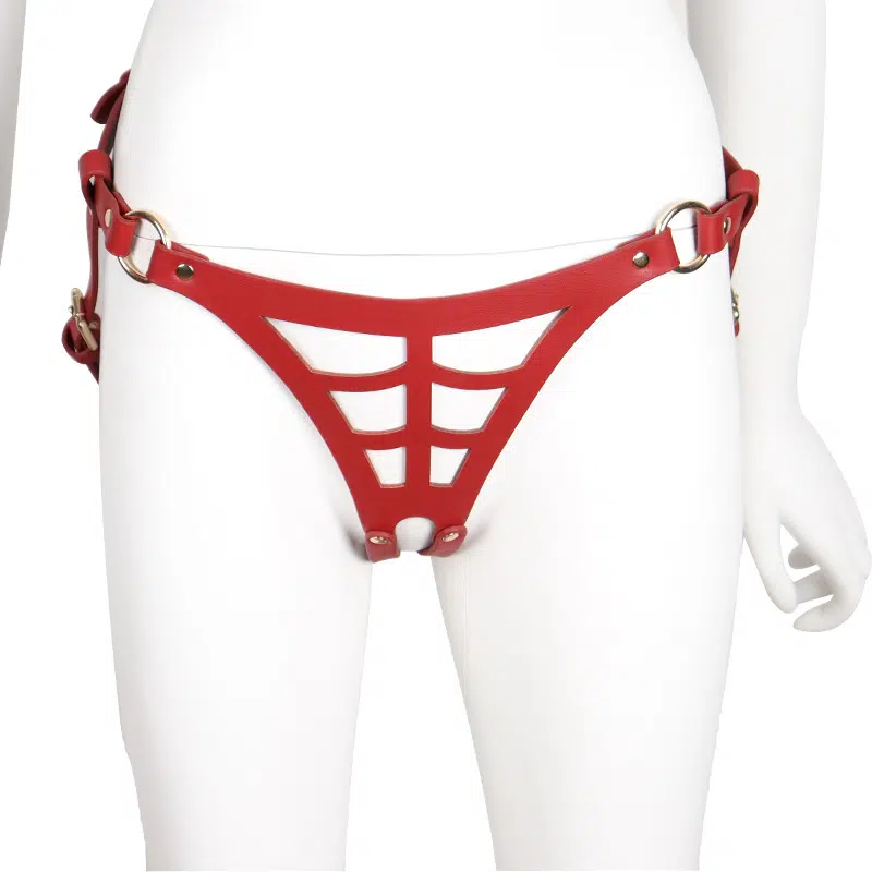 Wholesale Bondage Bra Harness Set with Spider Web Cutouts underwear