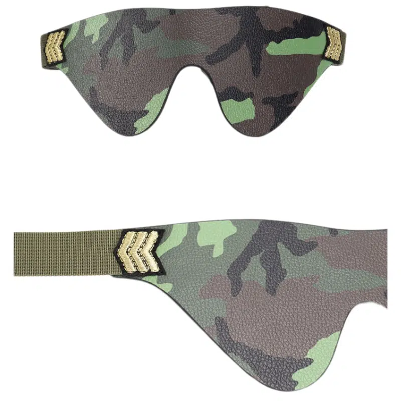 Wholesale Camouflage Bondage Equipment for Army Cosplay blindfold details