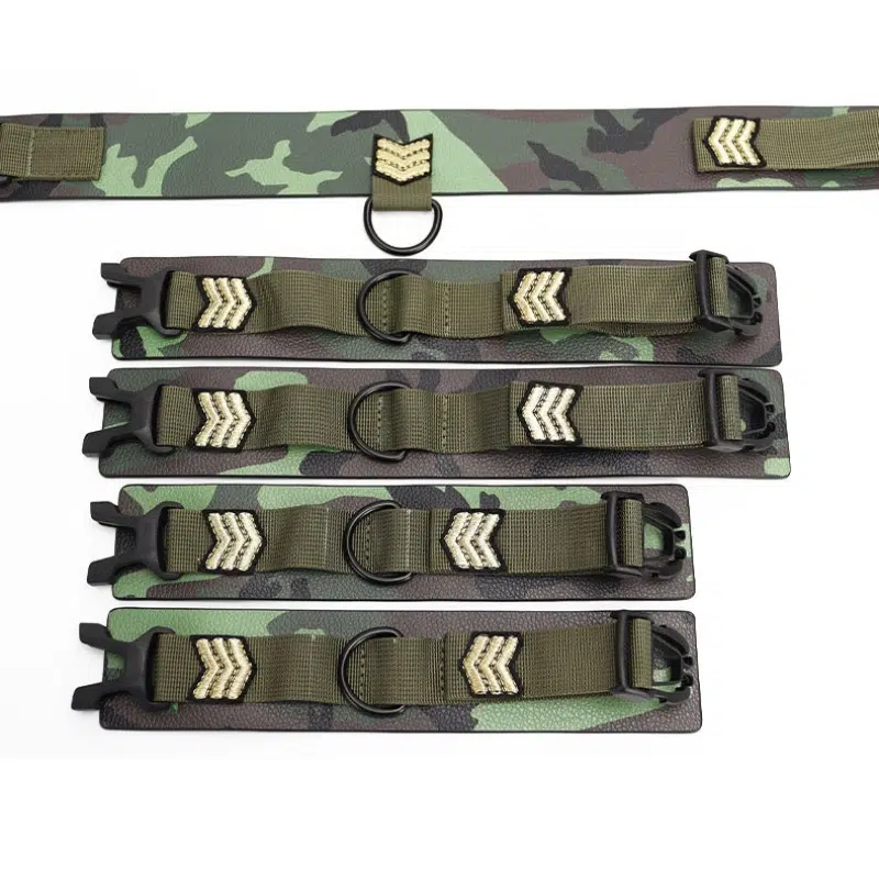 Wholesale Camouflage Bondage Equipment for Army Cosplay strapy details
