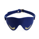 Venta al por mayor Kit de inicio Dominatrix con venda para los ojos bordada en azul marino