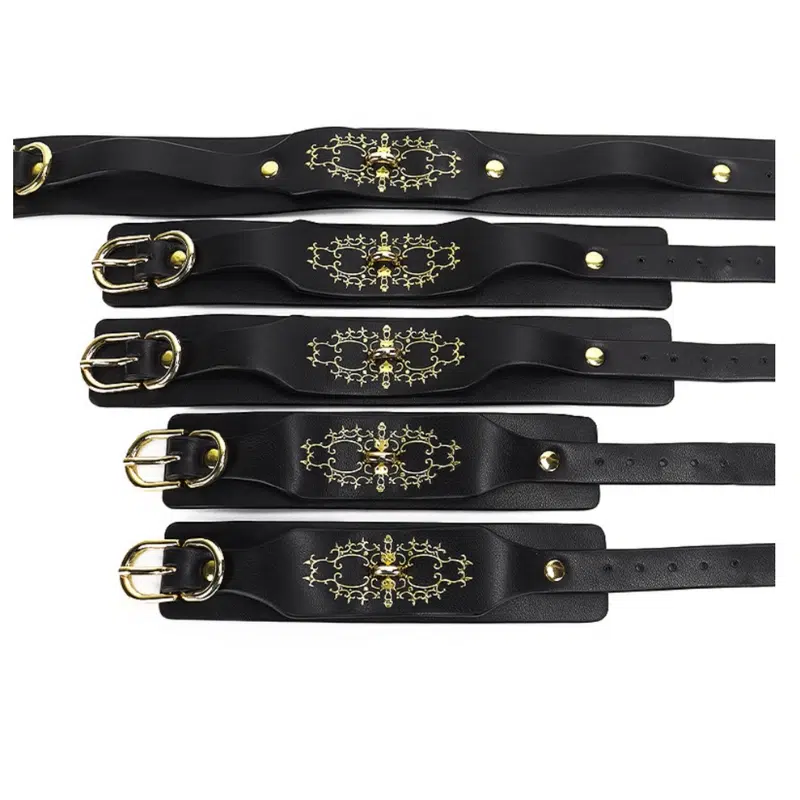 Atacado Fox Pattern Soft Bondage Gear com detalhes banhados a ouro