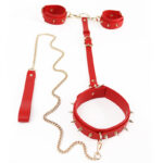 Heavy Duty Hogtie -sarja pitkillä niiteillä, punaisilla kauluksilla