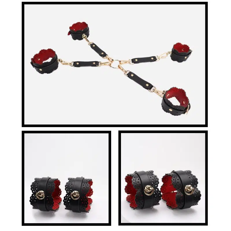 Tukku Hollow Lace Bondage Kit cross bulker yksityiskohdat