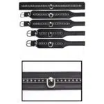 Großhandels-Bondage-Ausrüstungsset mit eingelegter Perlenkette und Riemchendetails aus PU-Leder