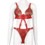 Venta al por mayor Kinky Party Wear Lencería Bondage de cuero Venta al por mayor Kinky Party Wear Lencería Bondage de cuero
