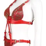 Venta al por mayor Kinky Party Wear Leather Bondage Lingerie Side Show Venta al por mayor Kinky Party Wear Leather Bondage Lingerie Side Show